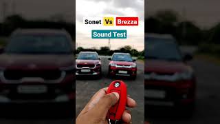 Sonet Vs Brezza  LockUnlock Sound Response👍😇 l shorts [upl. by Enidan]