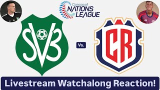 Suriname Vs Costa Rica 202425 CONCACAF Nations League Livestream Watchalong Reaction [upl. by Sadoc]