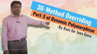 36  Method Overriding in Java Part3 Dynamic Polymorphism [upl. by Attaynik]