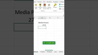 Esempio di Scrivi Funzione su ExcelGPT Pro Scrivi la Formula per una Media Pesata [upl. by Kotto]