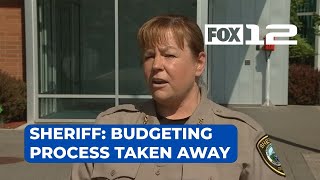 Clackamas Co sheriff says county cut her office out of budgeting process [upl. by Eniamrahs194]