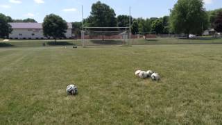 Knuckle ball with Brazuca soccer ball [upl. by Asenej401]