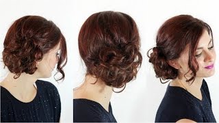 Easiest Messy Side Bun [upl. by Lesser]