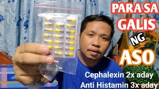 CEPHALEXIN amp ANTI HISTAMIN PARA SA GALIS NG ASPIN KO [upl. by Aniaz]