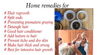 Home remedies for hair regrowthHow to stop baldness बालो की रिग्रोथ कर के गंजेपन को रोकने के उपाय [upl. by Arhas25]