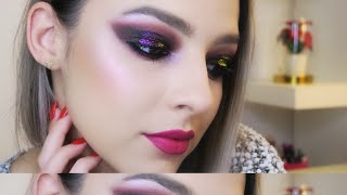 TUTORIAL  Machiaj pentru Valentines Day💜💝 [upl. by Skippie465]