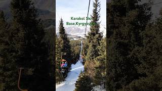 Karakol Ski BaseKyrgyzstanskiingviralvideotravelmustwatchkyrgyzstanmountainsshortsyoutube [upl. by Fridlund622]