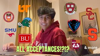 College Decision Reaction 2023 20 colleges ivies northwestern and more [upl. by Holtz]