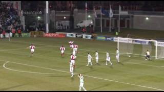 Goal Vinny Faherty vs Shamrock Rovers 16032010 [upl. by Garber]