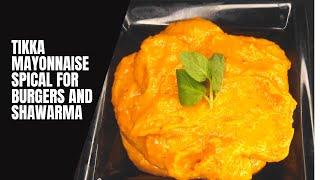 Tikka Mayonnaise Special Burger and shawarma Sauce Recipe desi zaiqa hub [upl. by Xena]