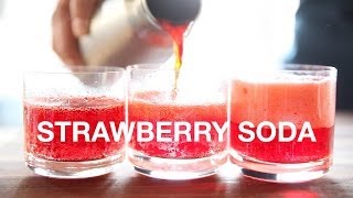 Real Strawberry Soda Recipe • ChefSteps [upl. by Schell]