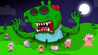 Zombie Apocalypse Zombies Appear At House   Peppa Pig Funny Animation [upl. by Bobbye266]