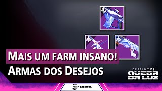 DESTINY 2  Mais um FARM INSANO  Armas dos desejos e imortais ainda MAIS FÁCIL [upl. by Attezi647]