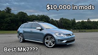 MK7 VW Golf Alltrack WalkAround amp Mod List 10K in Mods [upl. by Welcome5]