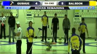 2013 Shorty Jenkins Curling Classic Brad Gushue vs Greg Balsdon [upl. by Goober]