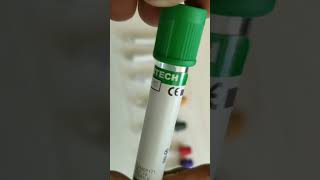 heparin vial or heparin tube [upl. by Nuahsyt]