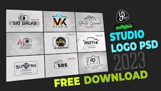 studio logo psd free download photography studio logo design tamil [upl. by Ahusoj]