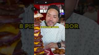 8 pisos de SABOR y 20000 calorías en una HAMBURGUESA short lasvegas [upl. by Dripps]