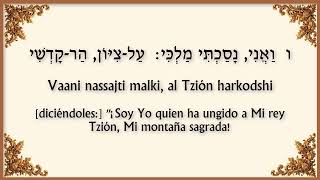 SALMO 2 ESPAÑOL HEBREO TEHILIM PEREK BET [upl. by Eiramasil]