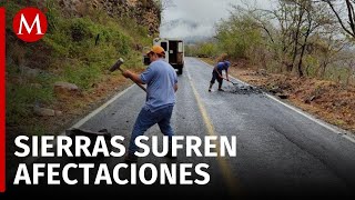 Derrumbes y caída de árboles afectan a Hidalgo tras fuertes lluvias por Alberto [upl. by Tasiana]