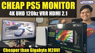 CHEAP PS5 Gaming Monitor 4K 144hz HDMI 21 VRR XITRIX GX28  Similar to Gigabyte M28U  🇵🇭 [upl. by Husch480]