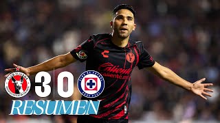 TIJUANA 30 CRUZ AZUL 4tos de Final Ida  Los Xolos golean a la Máquina [upl. by Dott]