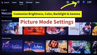 SANSUI Android TV  Picture Mode Settings  Customize Brightness  Backlight  Gamma  Color [upl. by Hemminger680]