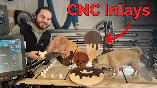 How to Make the most unique Inlay Charcuterie Boards with CNC Magic [upl. by Zetnas]