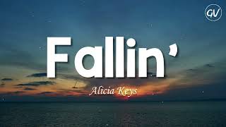 Alicia Keys  Fallin Lyrics [upl. by Ecirtael]