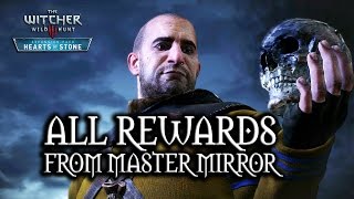 The Witcher 3 Wild Hunt  Hearts of Stone  All rewards from Master Mirror [upl. by Arvid]