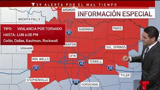 Vigilancia por tornado para el norte de Texas  Telemundo 39 [upl. by Downey]