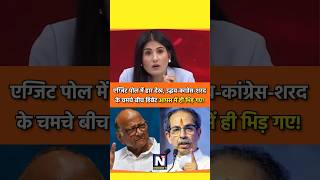 एग्जिट पोल में हार देख मचा घमासान rubikaliyaquat news shortviral election maharashtrapolitics [upl. by Halak]