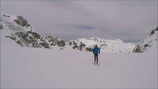 skirando Arolla  Cabane des Vignettes Val dHérens Valais Suisse 15042018 [upl. by Ahsieyk]