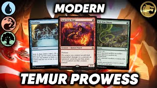 💧🔥🌳 LIGHTNING FAST Temur Prowess  MTG Modern Deck [upl. by See]