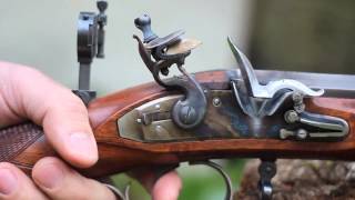 Pedersoli Mortimer flintlock slow motion [upl. by Gloriana382]