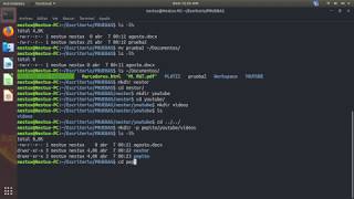 Introducción a la terminal  Operaciones sobre directorios y archivos  vídeo 2 [upl. by Ahsiya]