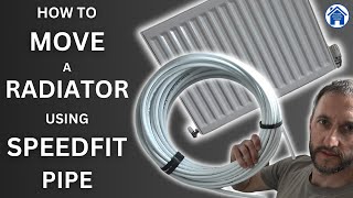 How to MOVE a RADIATOR using PUSHFIT pipe JG Speedfit plumbing DIY remove and fit a radiator [upl. by Ysied]