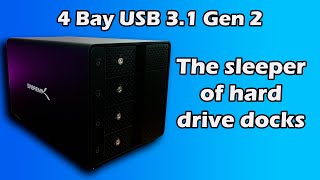 Sabrent DSSC4B Review  4 Bay USB 32 Hard Drive Dock Reviewed The Speed [upl. by Isma]