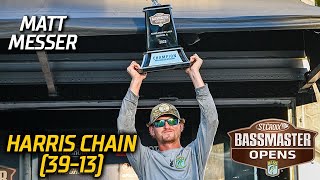 Matt Messer wins Bassmaster Open at Harris Chain of Lakes with 39 pounds 13 ounces [upl. by Aila]