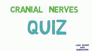 CRANIAL NERVES QUIZ  Medical Exam Preparation  FMGE MCI [upl. by Gaynor]