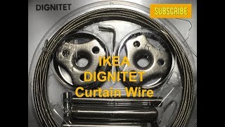 DIGNITET IKEA Curtain Wire Hanging System  Wire Cutting [upl. by Goodyear763]