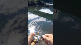 Video of an elderly amateur trying bass fishing using old tackle [upl. by Allistir]