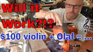 Will it work I try to Improve the 100 Dollar Violin with my Master Setup [upl. by Attenwahs]