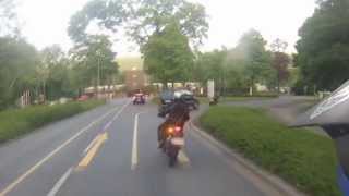 ROAD RAGE Germany  Car vs Motorcyclists  CHASE [upl. by Noraf]