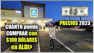 CUANTO PUEDO COMPRAR con 100 DÓLARES en ALDI😮 SUPERMERCADO MÁS ECONÓMICO en ESTADOS UNIDOS 😏 [upl. by Anihsat]