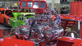 Is This Overkill Or Awesome 1 Ashley Grays 65 Ford Mustang Pro Street Custom 18 Detroit Autorama [upl. by Dihsar268]