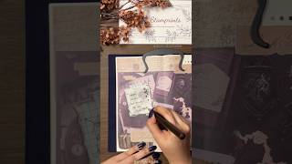 Dark Academia 2 📚 stamprints asmr journaling creativejournal [upl. by Rhine]