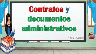 Contratos y documentos administrativos [upl. by Tatiania25]