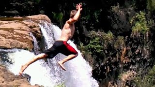 Man Who Almost Died Jumping Off Nearly 200Foot Waterfall Says He Would Do it Again [upl. by Lark192]