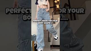 Perfect jeans for your body shapeshorts fashion ytshots youtubeshorts koreanfashion [upl. by Ping380]